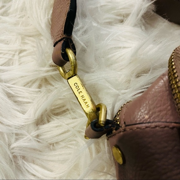 Cole Haan Pink Leather Camera Bag Hip Bag Clutch Convertible Crossbody - Picture 8 of 9